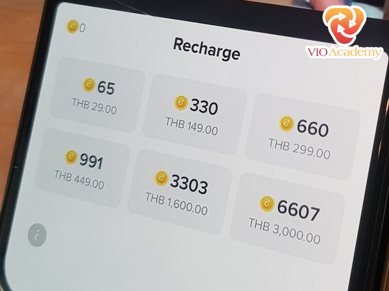 Nạp xu TikTok bằng MOMO