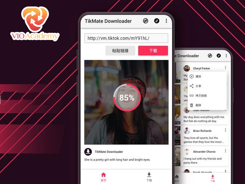 Lưu video bằng TikMate 