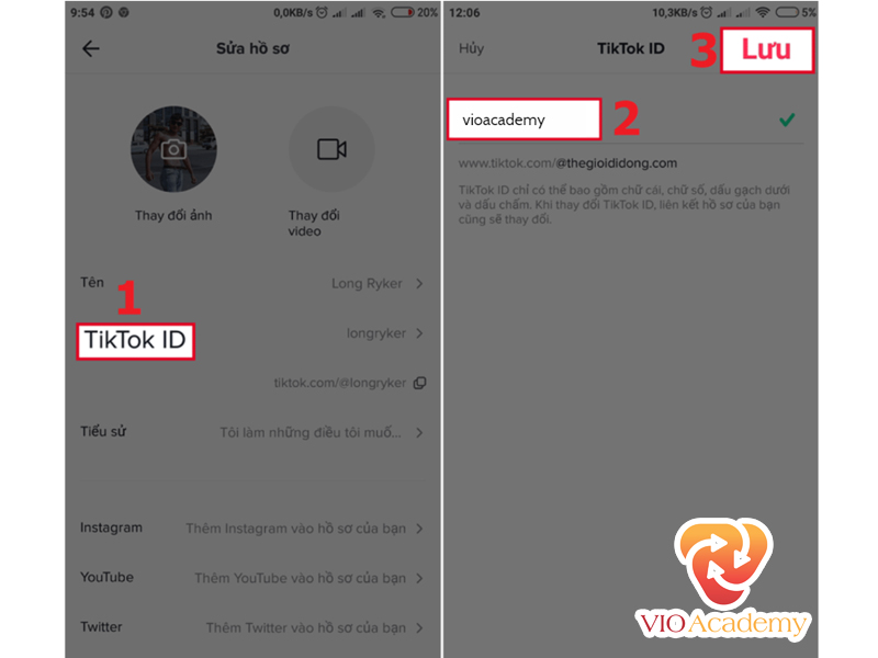 đổi tên tik tok đẹp
