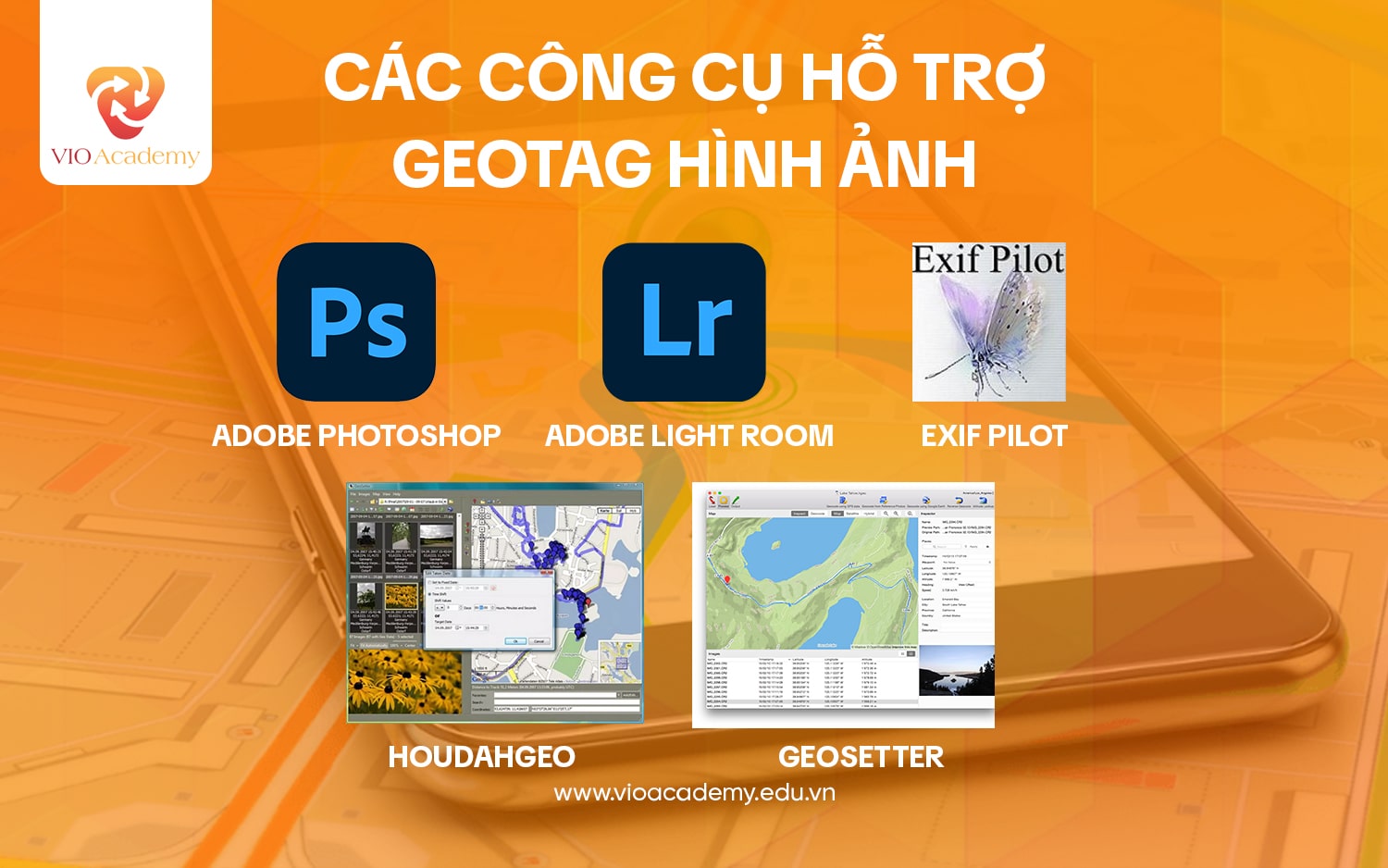 Các công cụ hỗ trợ Geotag hình ảnh