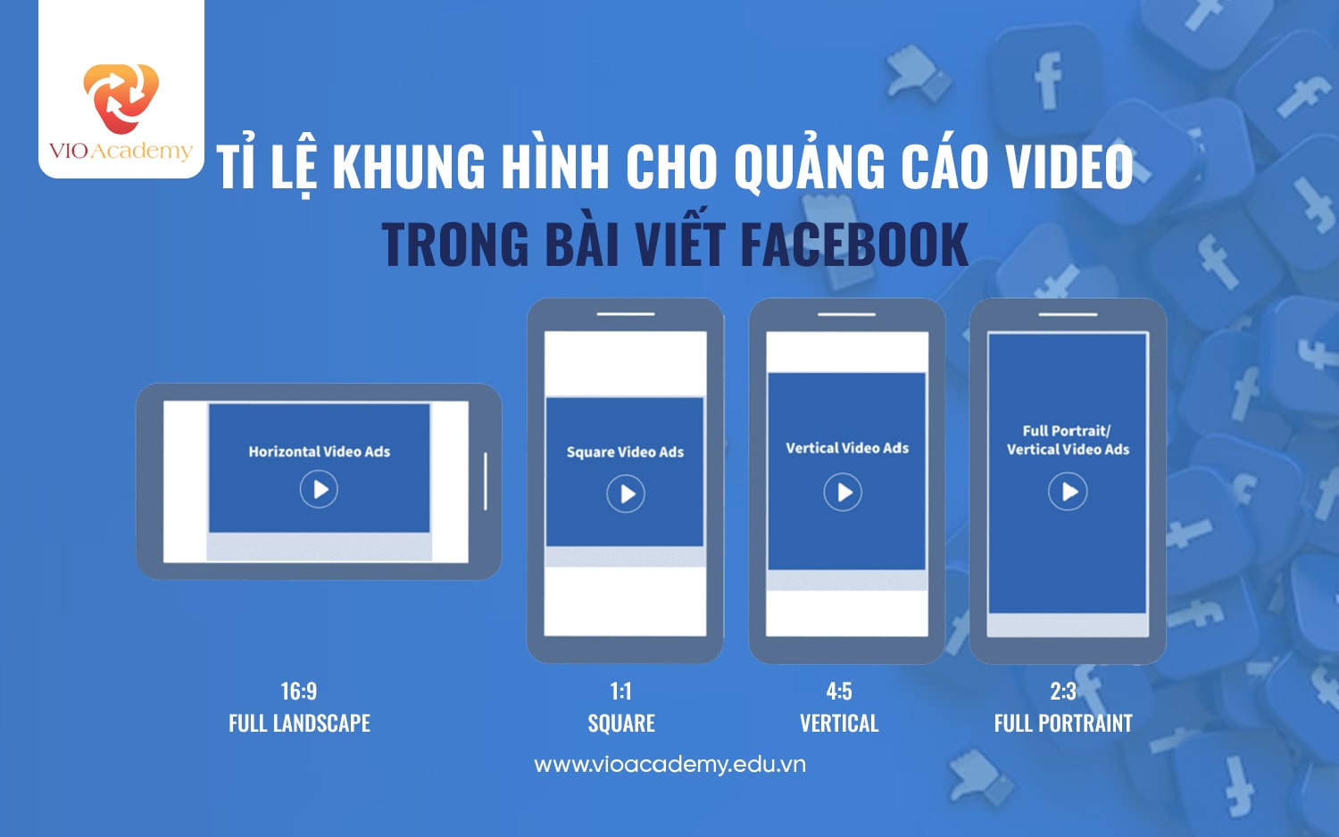 Tỉ lệ khung hình cho quảng cáo video trong bài viết Facebook