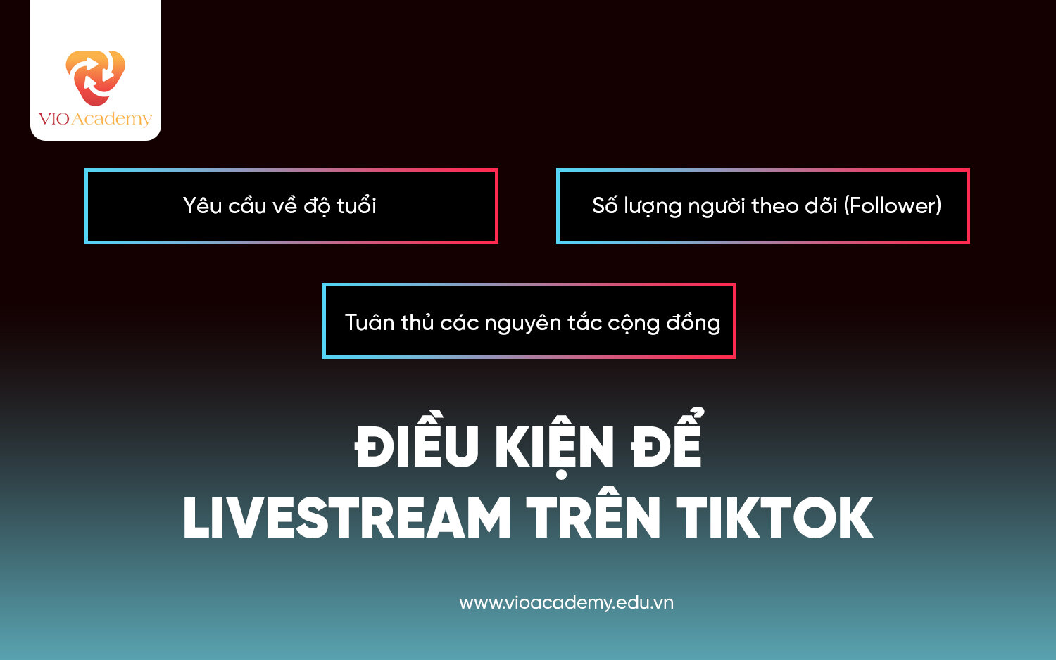 Điều kiện để Livestream trên TikTok