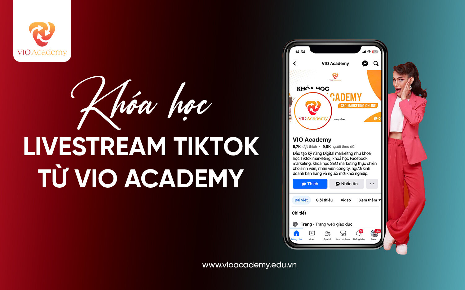 Khóa học Livestream TikTok từ VIO Academy