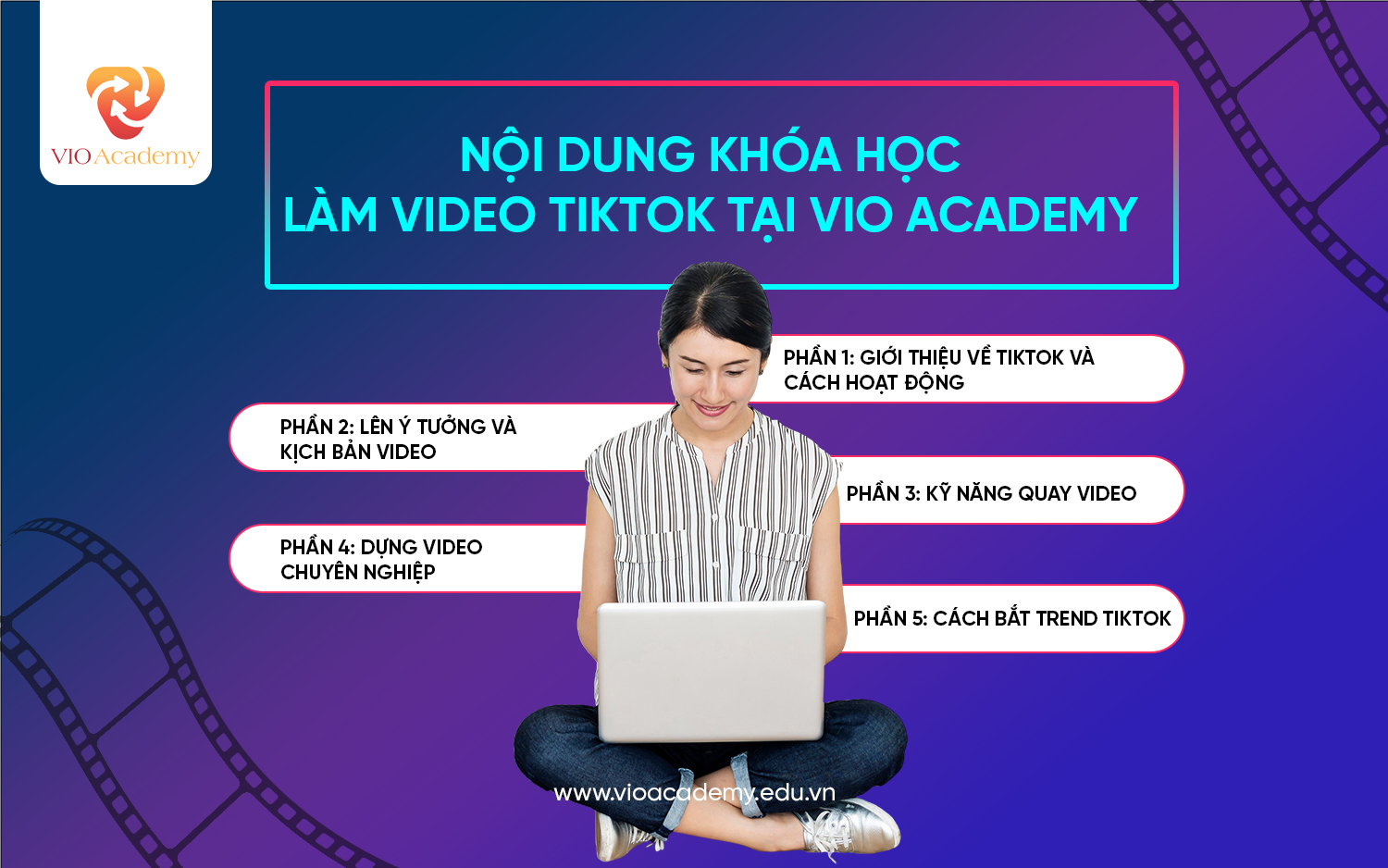 Nội dung khóa học làm video TikTok tại VIO Academy
