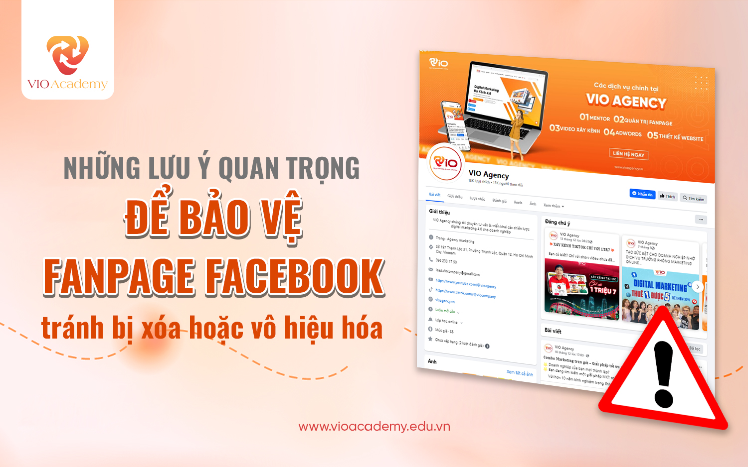 Những lưu ý quan trọng để bảo vệ Fanpage Facebook tránh bị xóa hoặc vô hiệu hóa