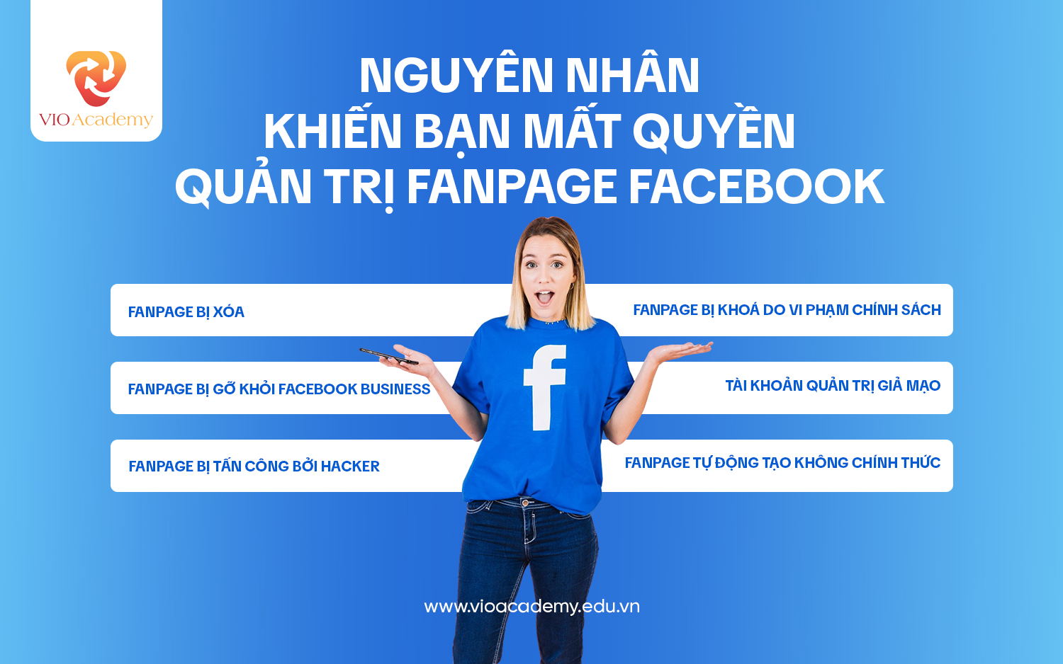Nguyên nhân khiến bạn mất quyền quản trị Fanpage Facebook