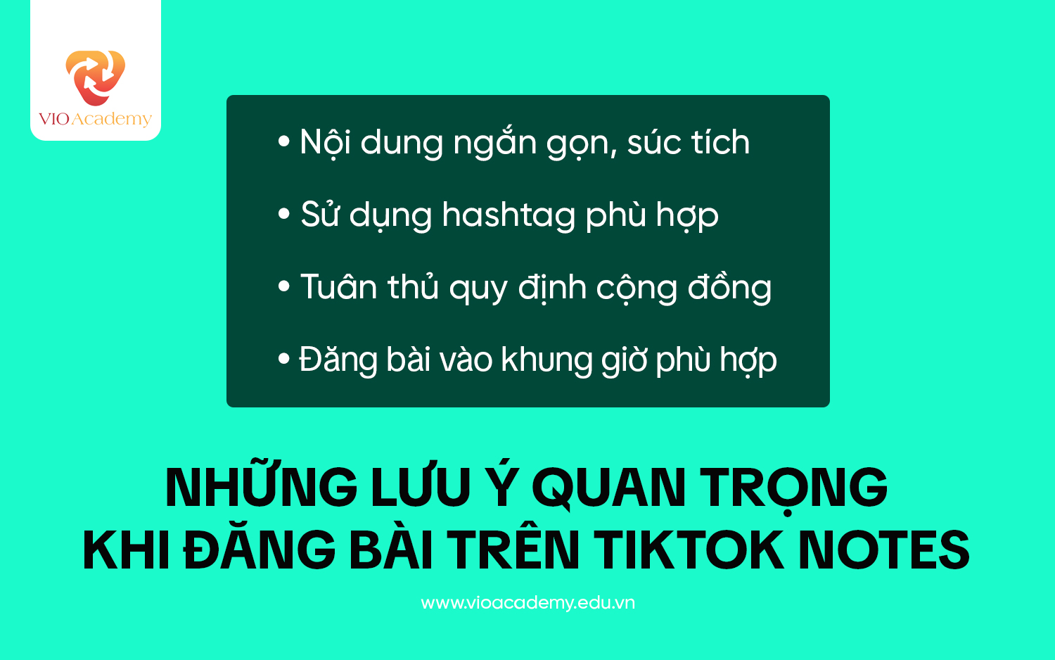 Những lưu ý quan trọng khi đăng bài trên TikTok Notes