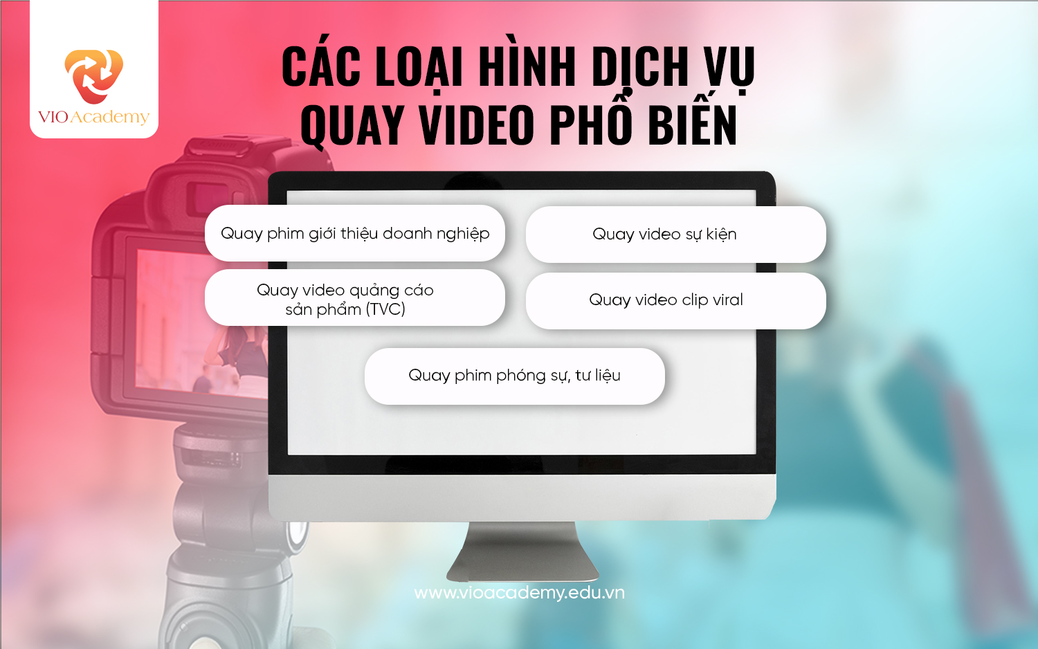Các loại hình dịch vụ quay video phổ biến